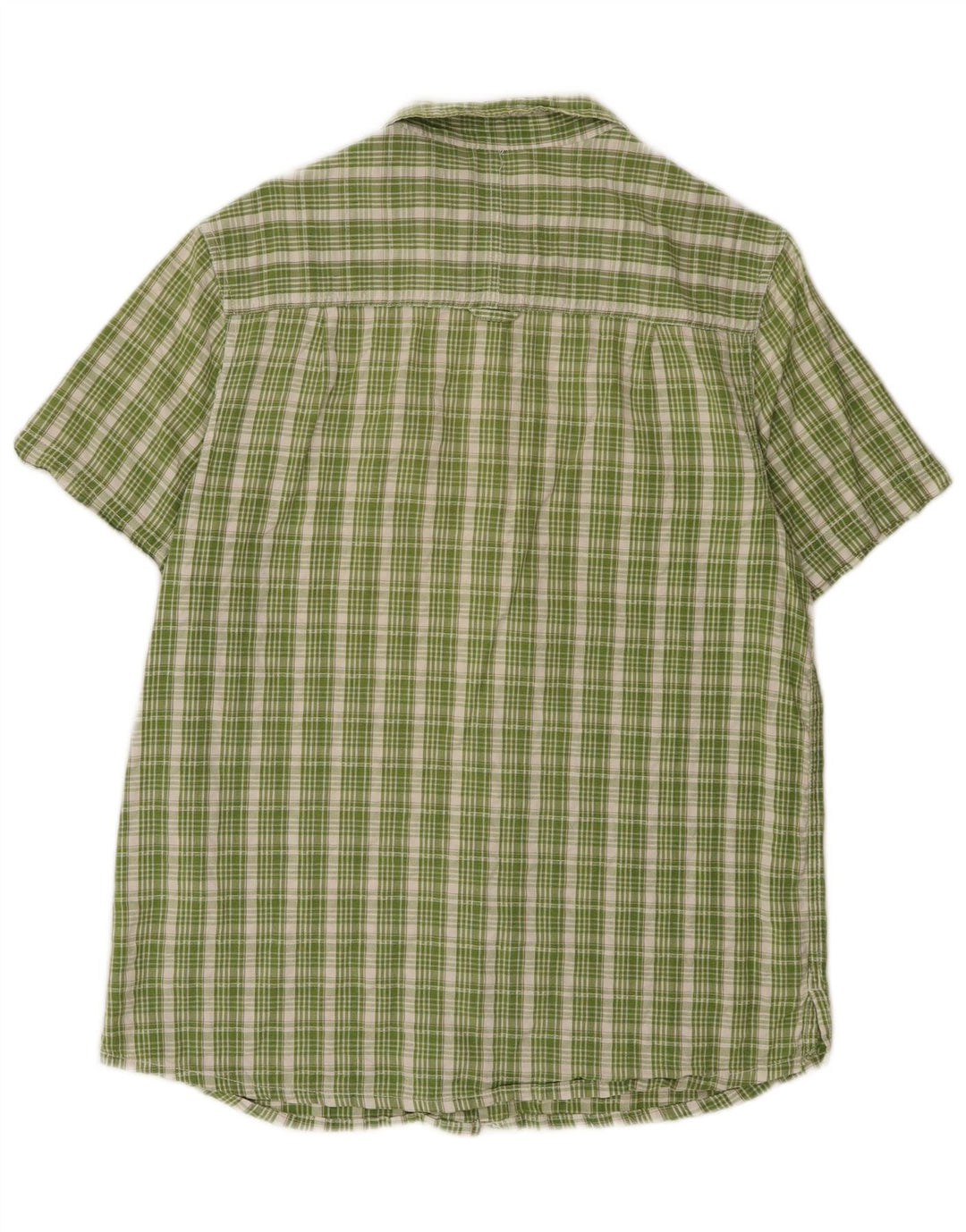 Camicia da uomo a maniche corte, vestibilità regolare, Mountain Warehouse, grande scozzese verde