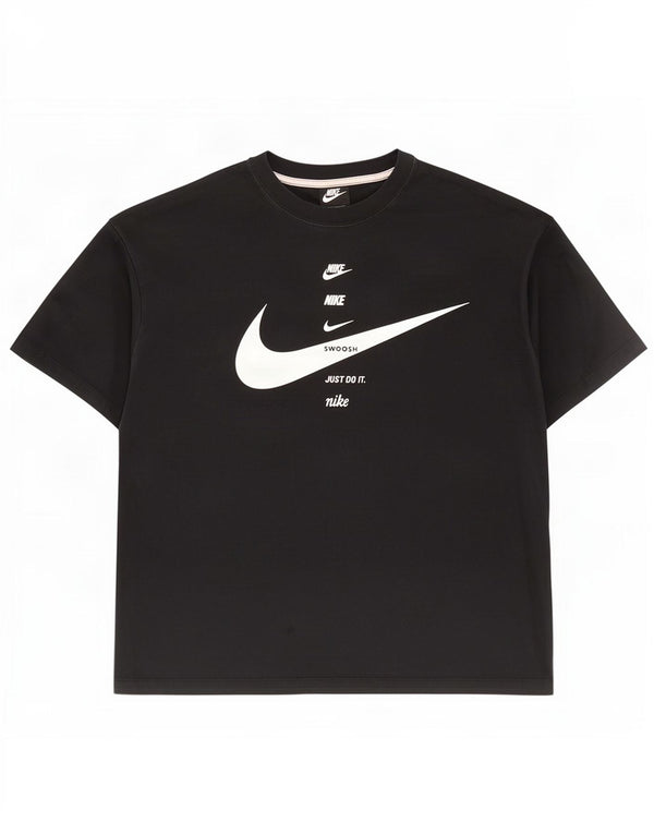 T-shirt grafica da uomo Nike Top XL in cotone nero