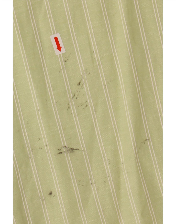 Camicia da uomo Tommy Hilfiger in cotone gessato verde medio