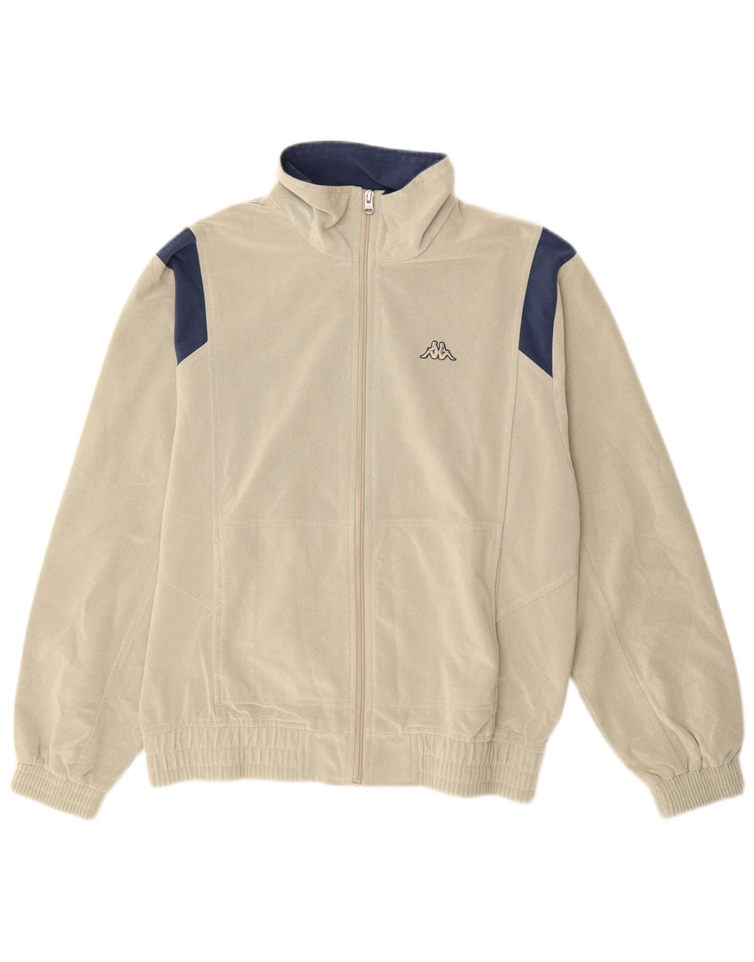 Giacca da ginnastica da uomo KAPPA piccola in poliestere color block beige