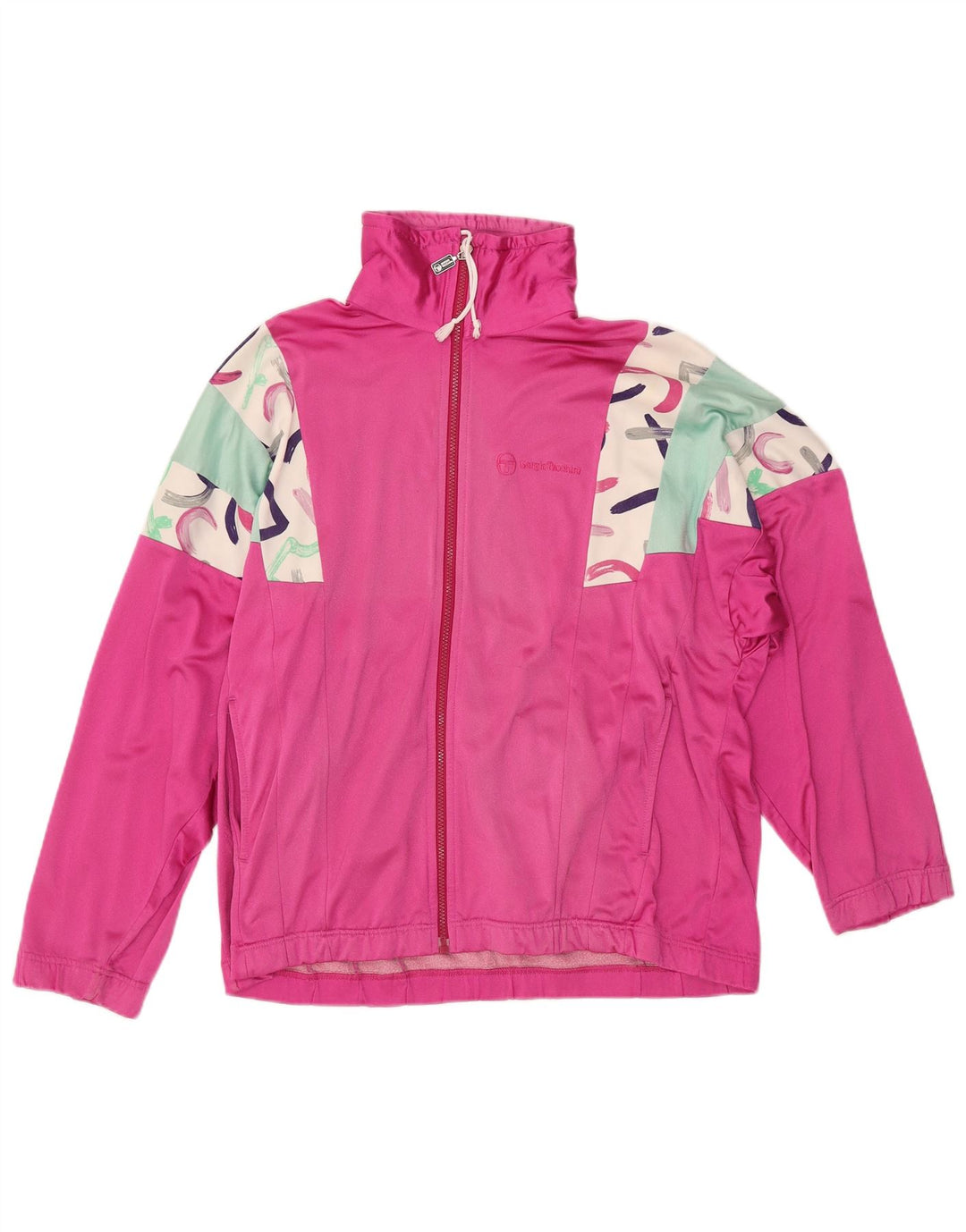 SERGIO TACCHINI Giacca da tuta da donna IT 46 Large Rosa Colourblock