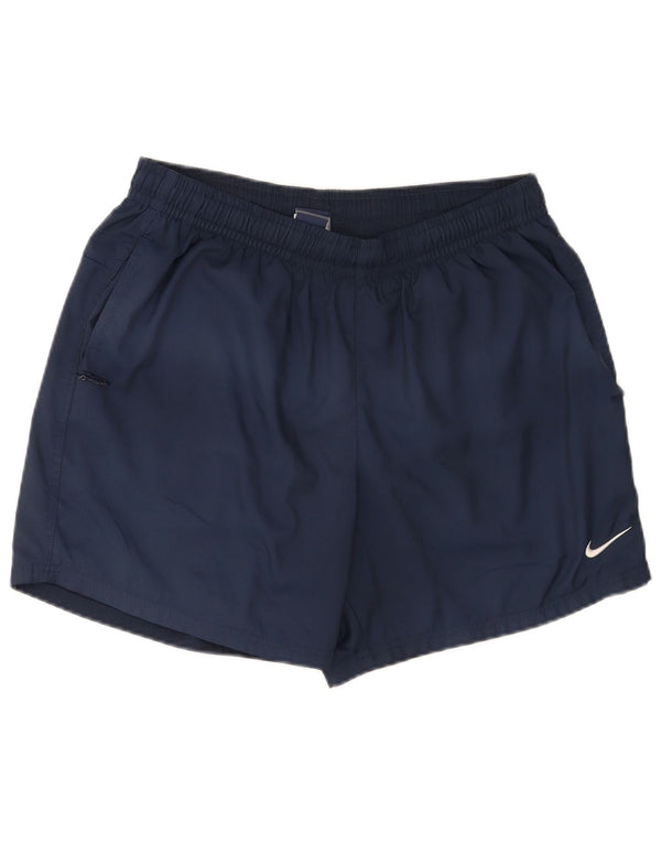 Pantaloncini da nuoto da uomo Nike XL blu navy in poliestere