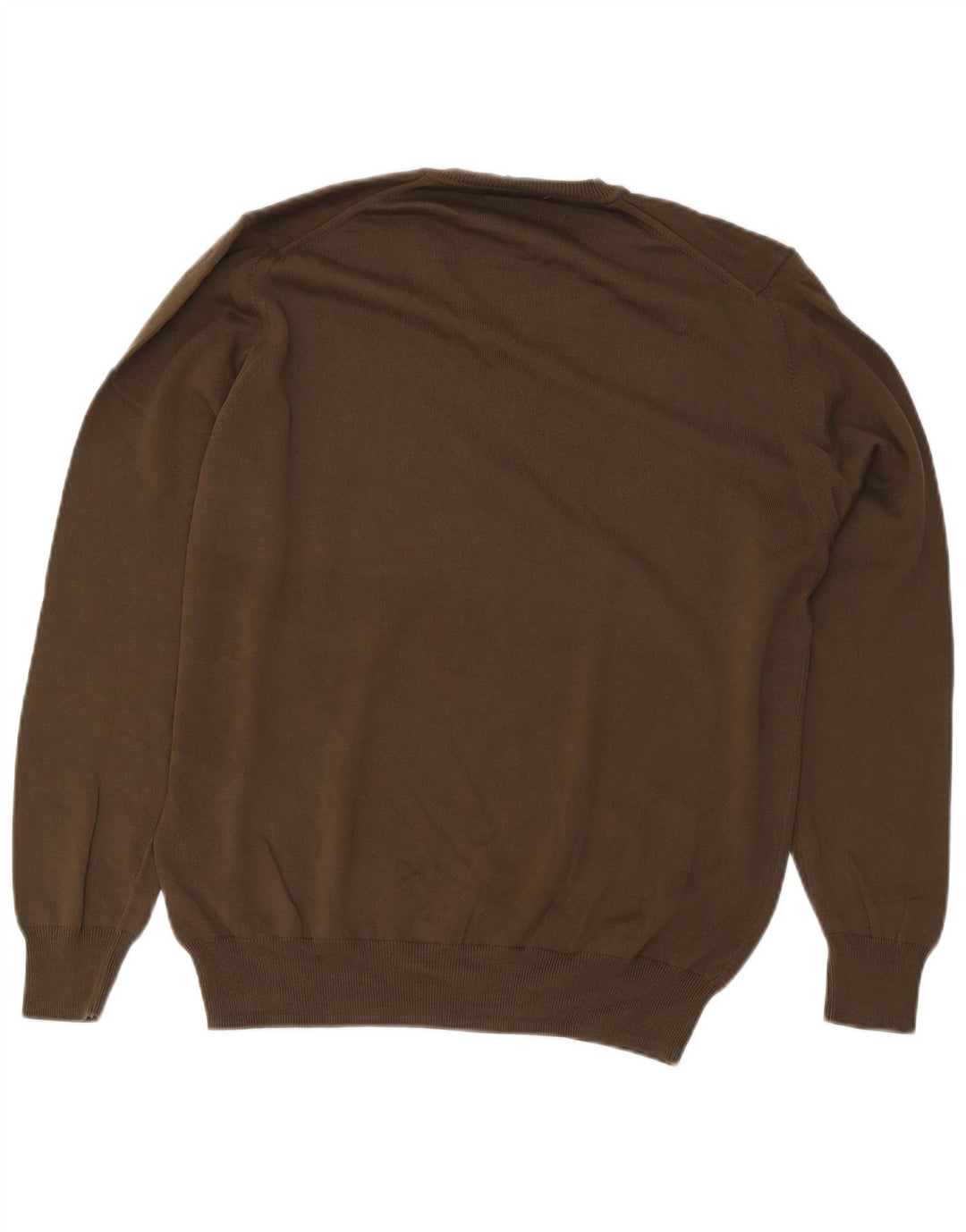 Maglione Zara da uomo con scollo a V XL in cotone kaki