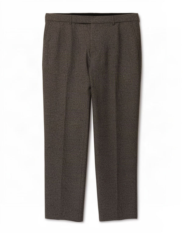 Marks & Spencer Mens Tailored Straight Suit Trousers W36 L29 Grey Flecked