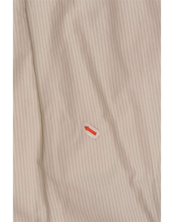 Camicia da uomo J. Crew in cotone gessato bianco grande