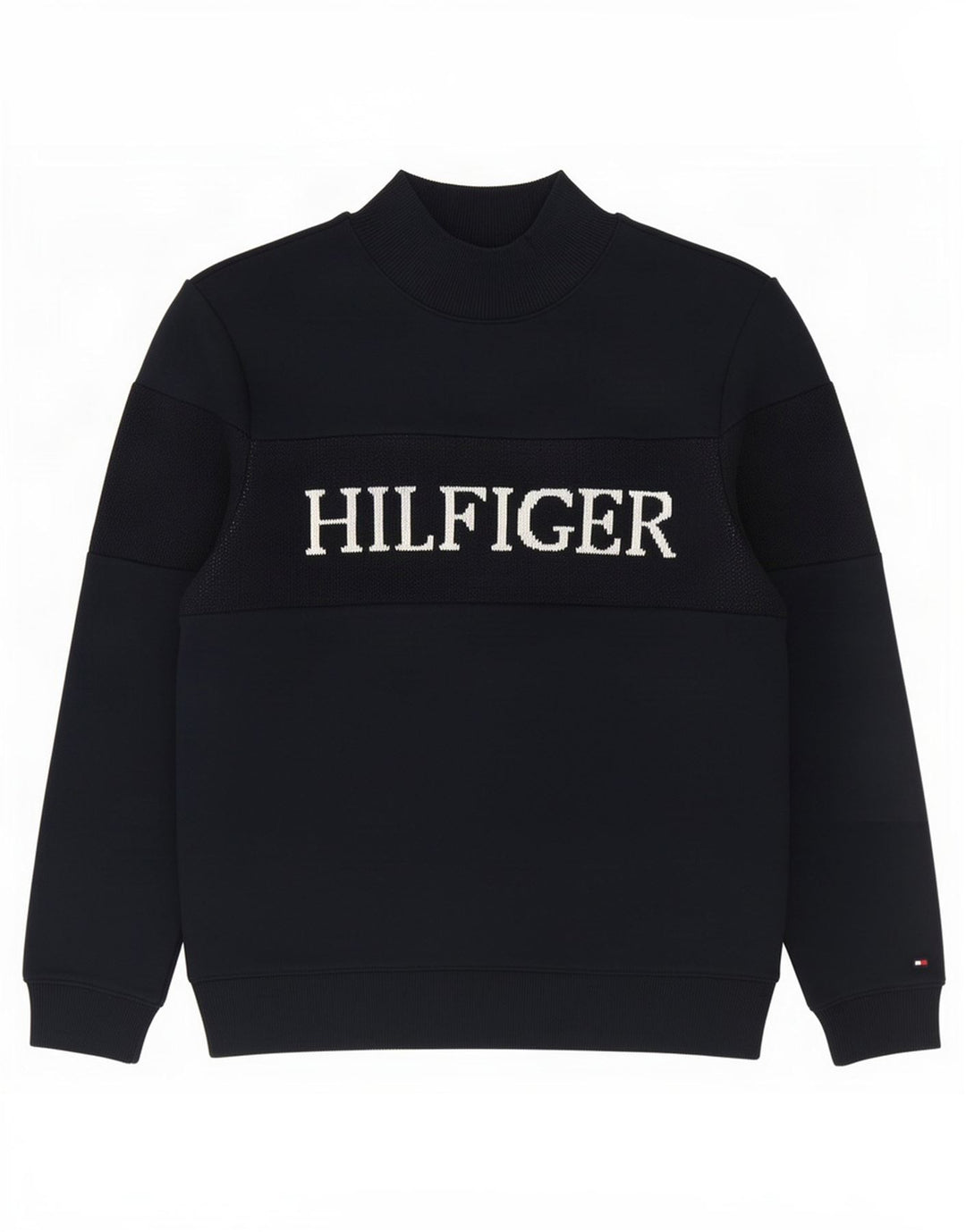 Felpa grafica da uomo Tommy Hilfiger Maglione piccolo blu navy