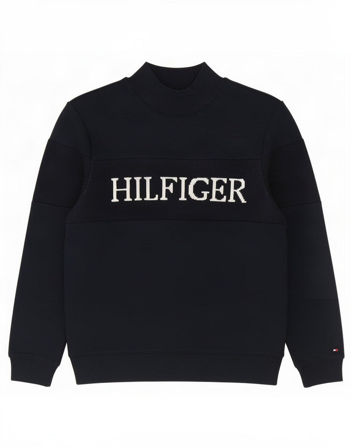 Felpa grafica da uomo Tommy Hilfiger Maglione piccolo blu navy