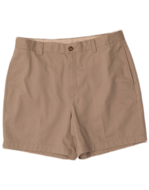 Pantaloncini chino da uomo Natural Fit L.L.Bean W34 Large in cotone beige