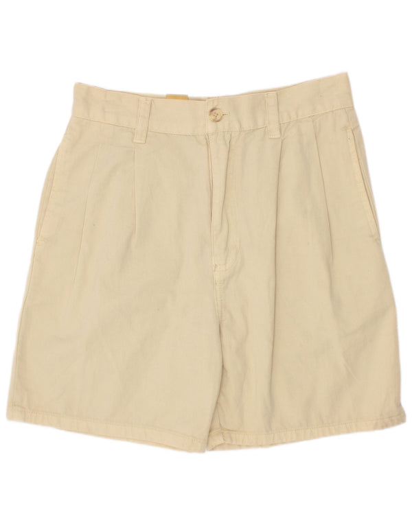 Pantaloncini chino vintage da bambino 10-11 anni W25 in cotone beige