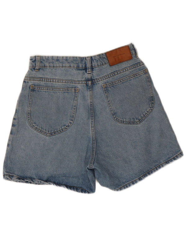 Pantaloncini di jeans larghi a vita alta Trafaluc da donna Zara EU 36 XS W26 Blu
