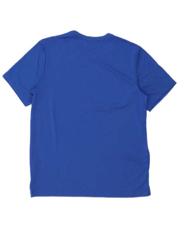 T-shirt Nike Dri Fit da uomo, grande, in poliestere blu