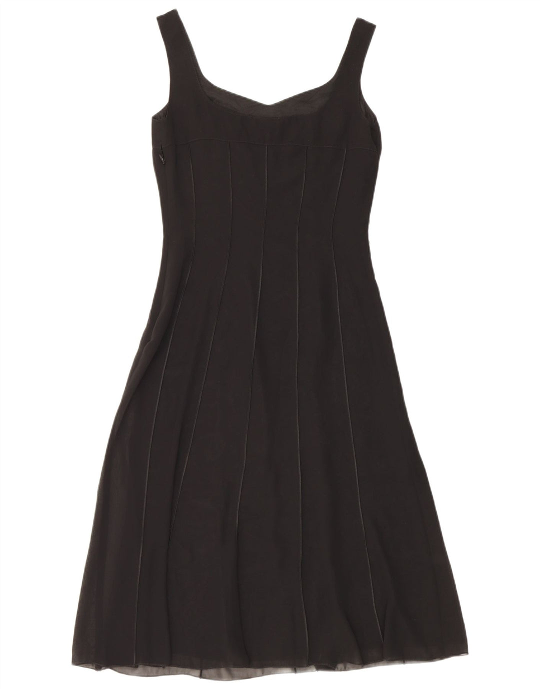 Abito da sera senza maniche a trapezio da donna Dream UK 8 piccolo poliestere nero
