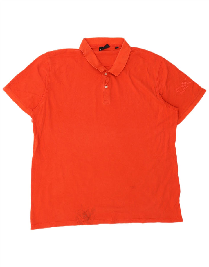 Polo grafica da uomo DKNY 2XL in cotone arancione