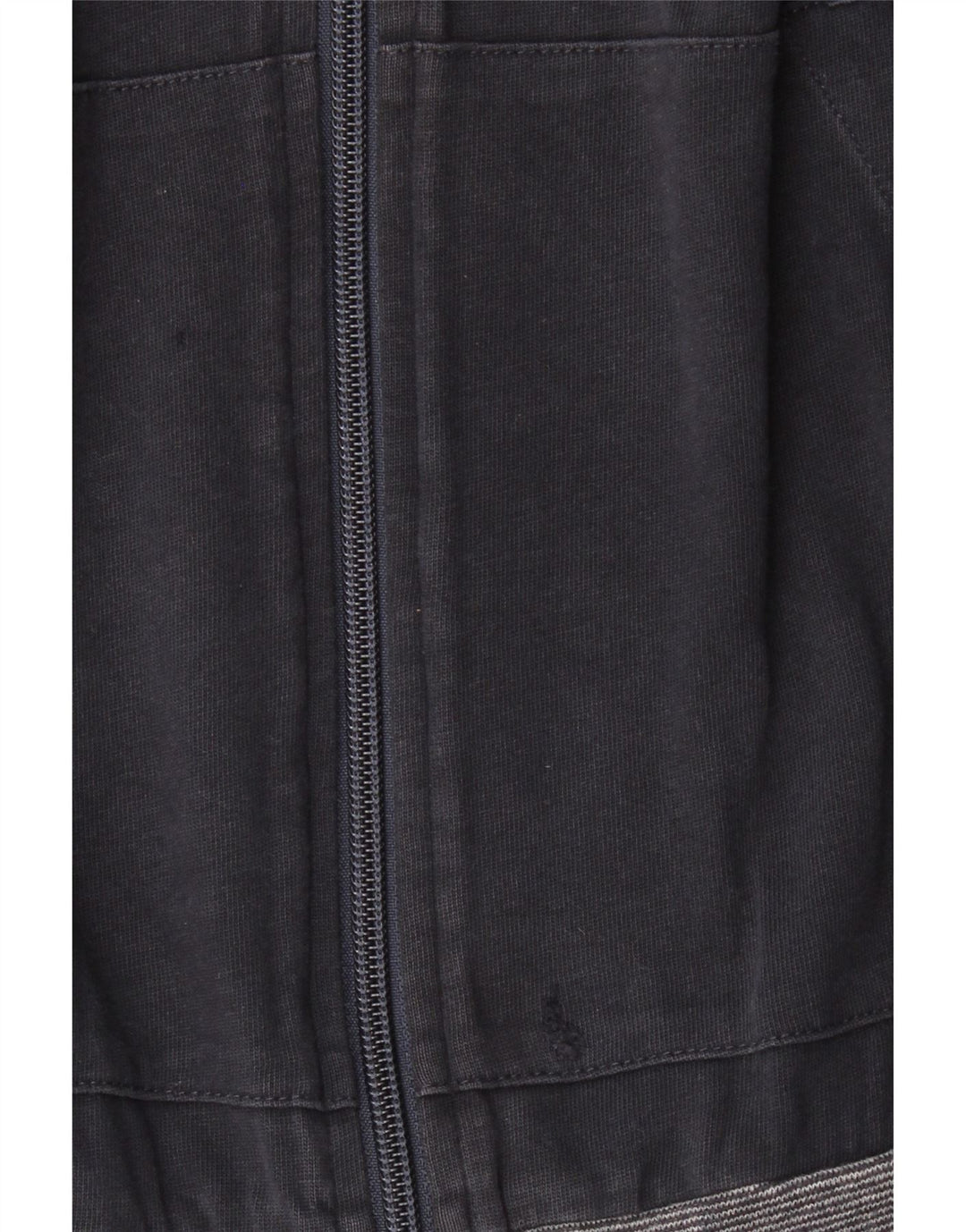 Maglione con cappuccio e zip da uomo HUGO BOSS piccolo in cotone blu navy