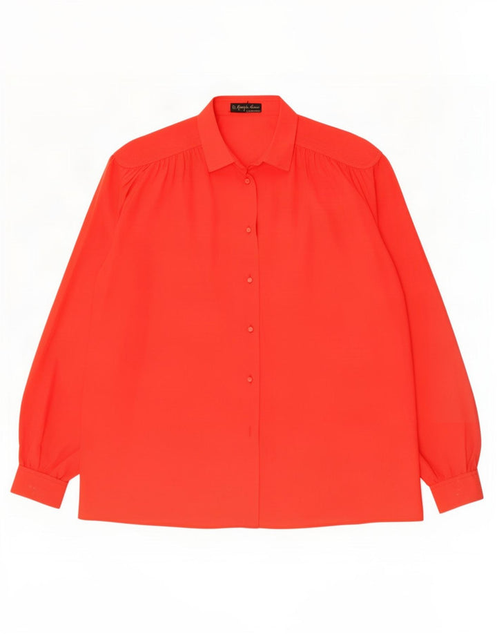 Camicetta da donna vestibilità ampia Mario Pucci Cecconi IT 40 piccola poliestere rosso