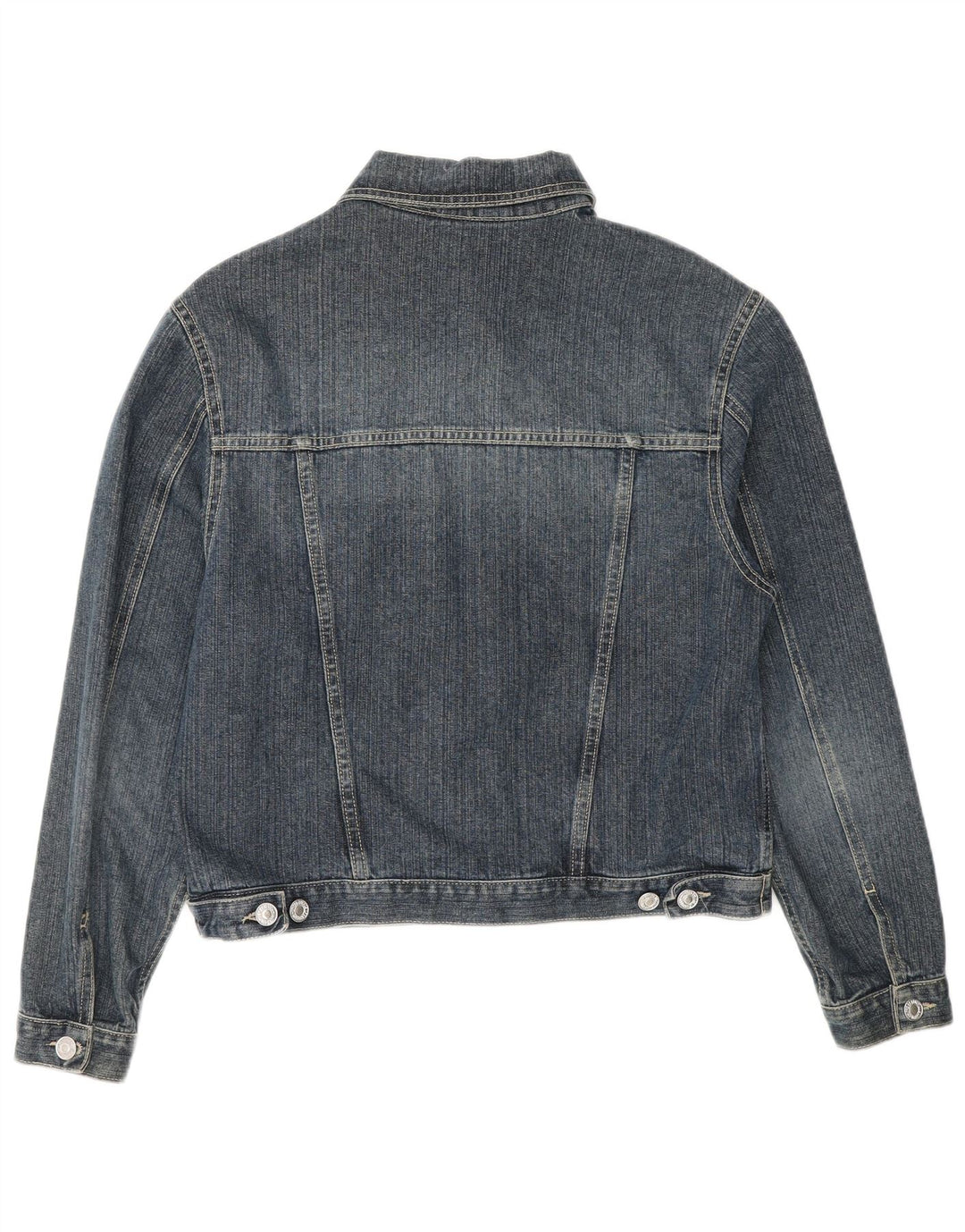 Giacca di jeans da donna BENETTON UK 18 XL cotone blu