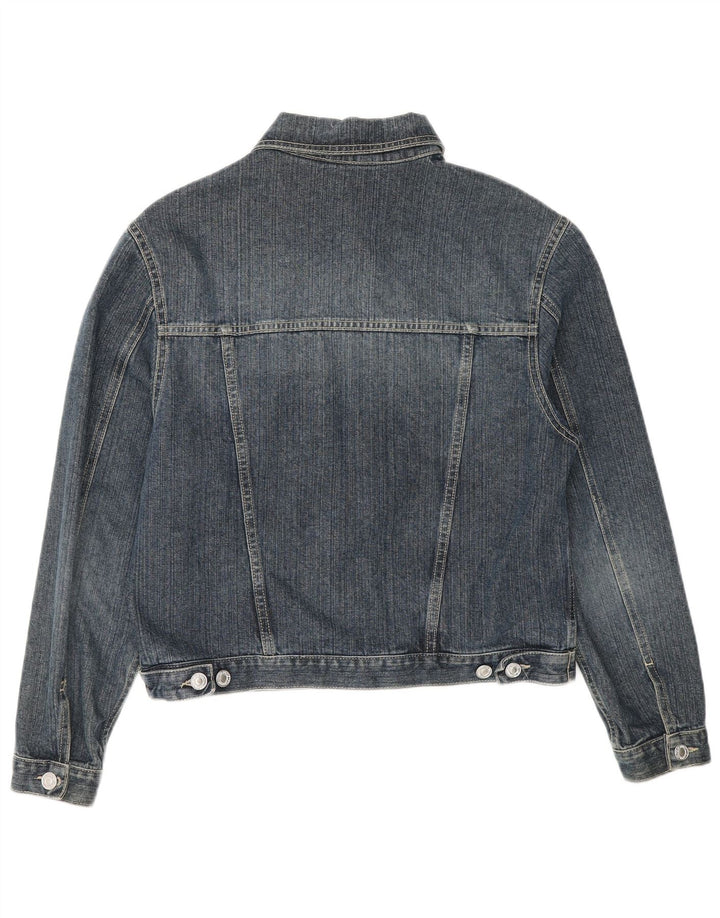 Giacca di jeans da donna BENETTON UK 18 XL cotone blu