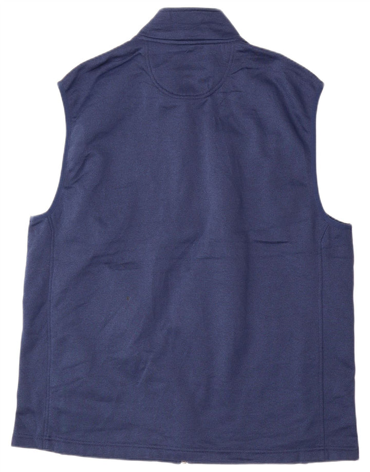 Giacca da ginnastica senza maniche da uomo IZOD XL in poliestere blu navy