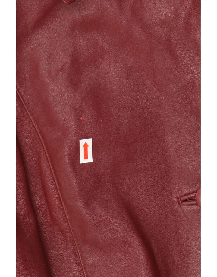 Cappotto in pelle oversize da donna Barisal EU 48 2XL Pelle marrone