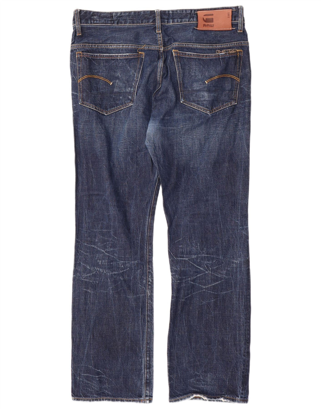 Jeans dritti da uomo G-Star 3301 W36 L32 cotone blu