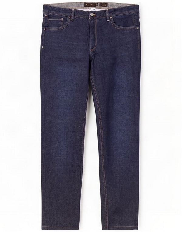 Massimo Dutti Jeans slim da uomo EU 44 Large W34 L30 Blu navy Cotone