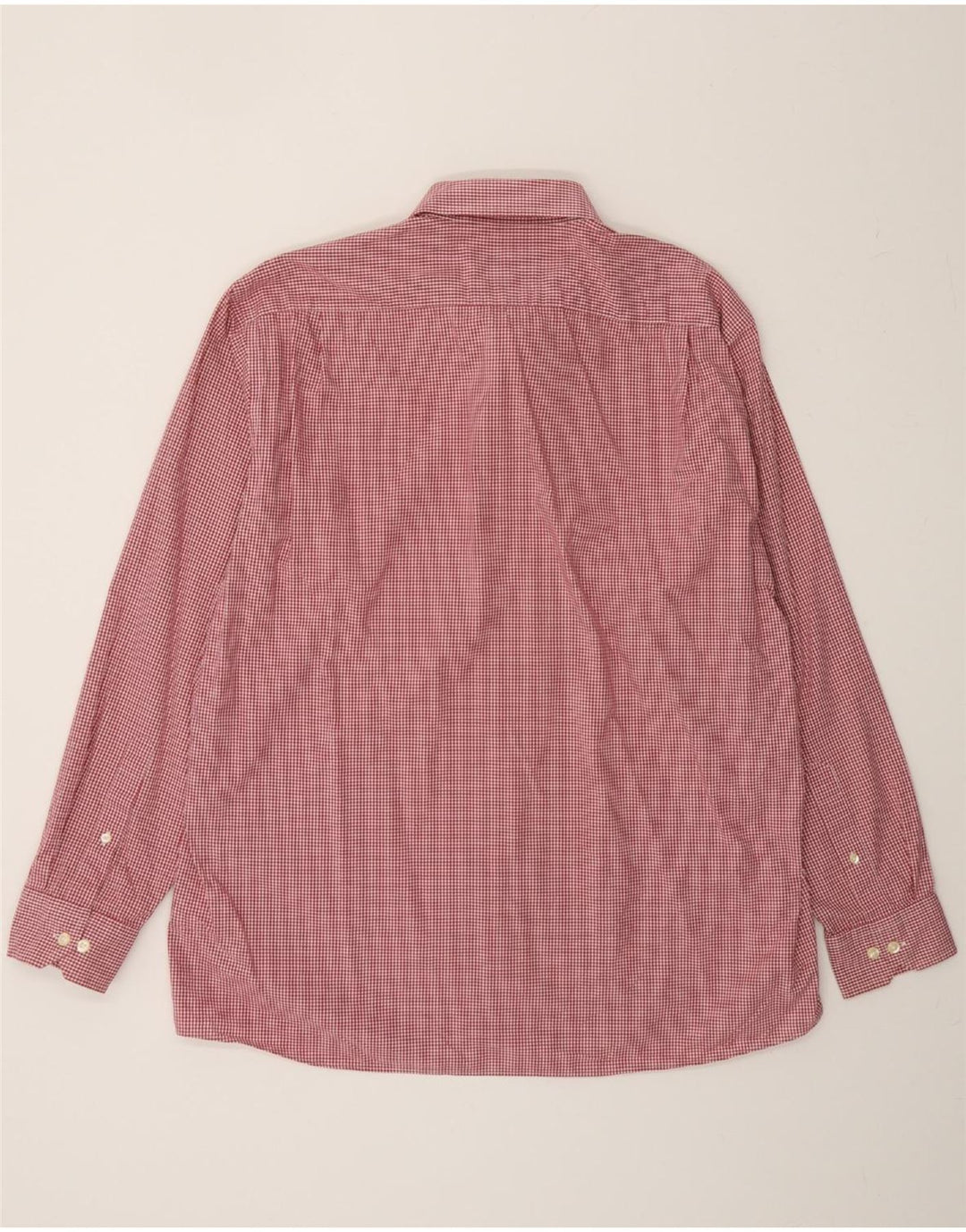 NAUTICA Mens Shirt Size 17 XL Red Gingham Cotton Vintage Nautica and Second-Hand Nautica from Messina Hembry 