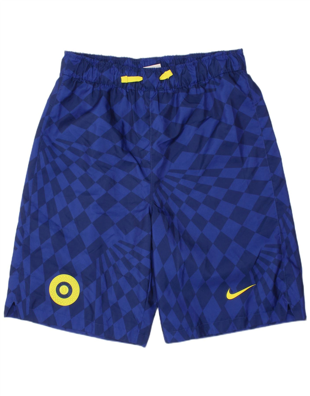 Pantaloncini sportivi grafici NIKE da ragazzo 13-14 anni XL poliestere geometrico blu