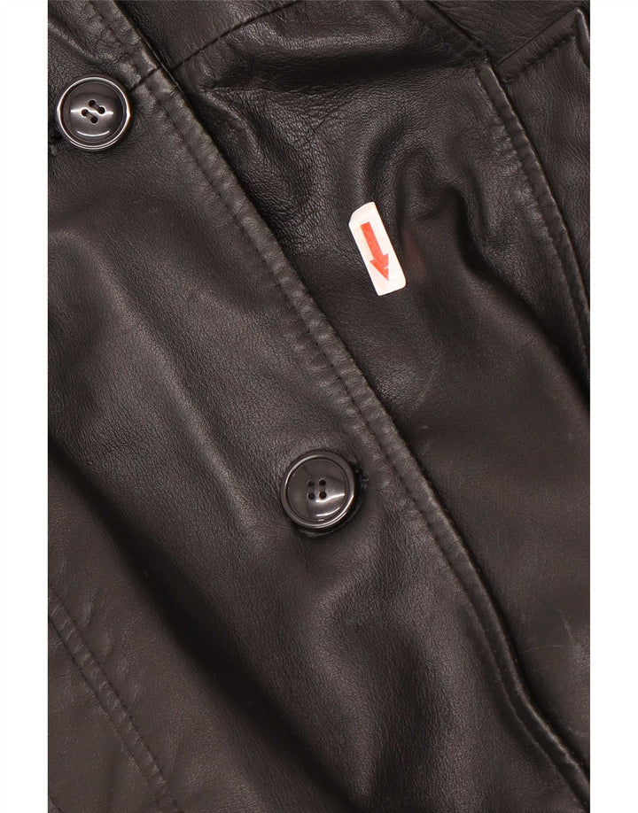 Trench da donna Gipsy UK 18 XL in pelle nera