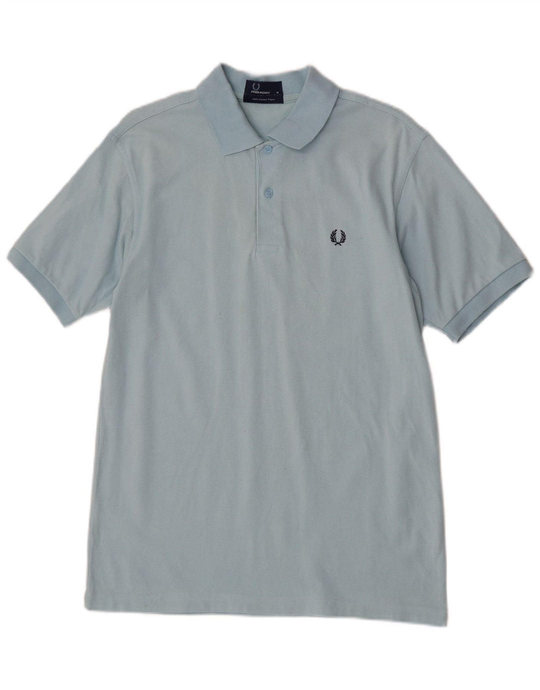 Polo da uomo Fred Perry in cotone blu medio