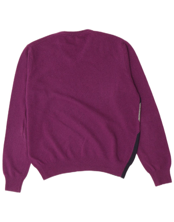 Maglione da uomo con scollo a V Brooksfield IT 48 Argyle/diamante viola medio