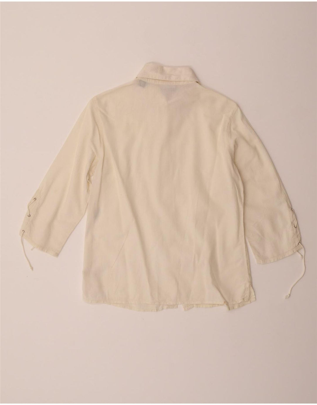 Camicia a maniche a 3/4 da donna Murphy & Nye in cotone bianco sporco medio