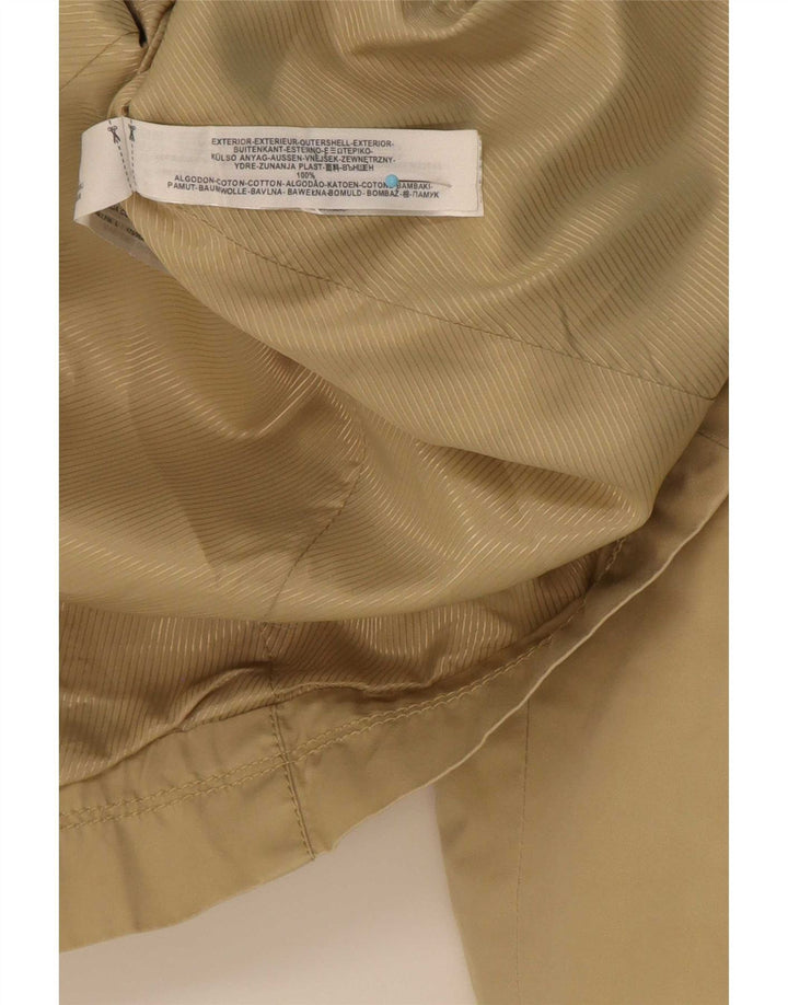 Trench da donna Massimo Dutti UK 14 grande cotone beige