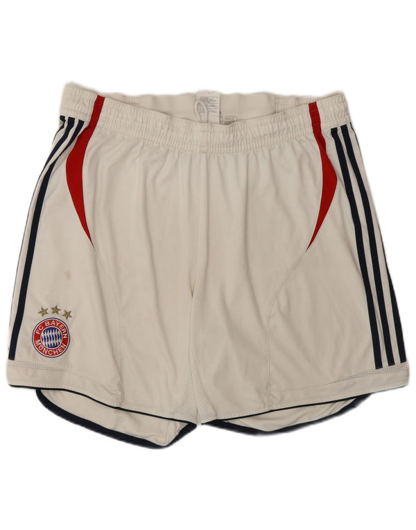 Pantaloncini sportivi ADIDAS da uomo FC Bayern Munchen UK 42 Large White Colourblock