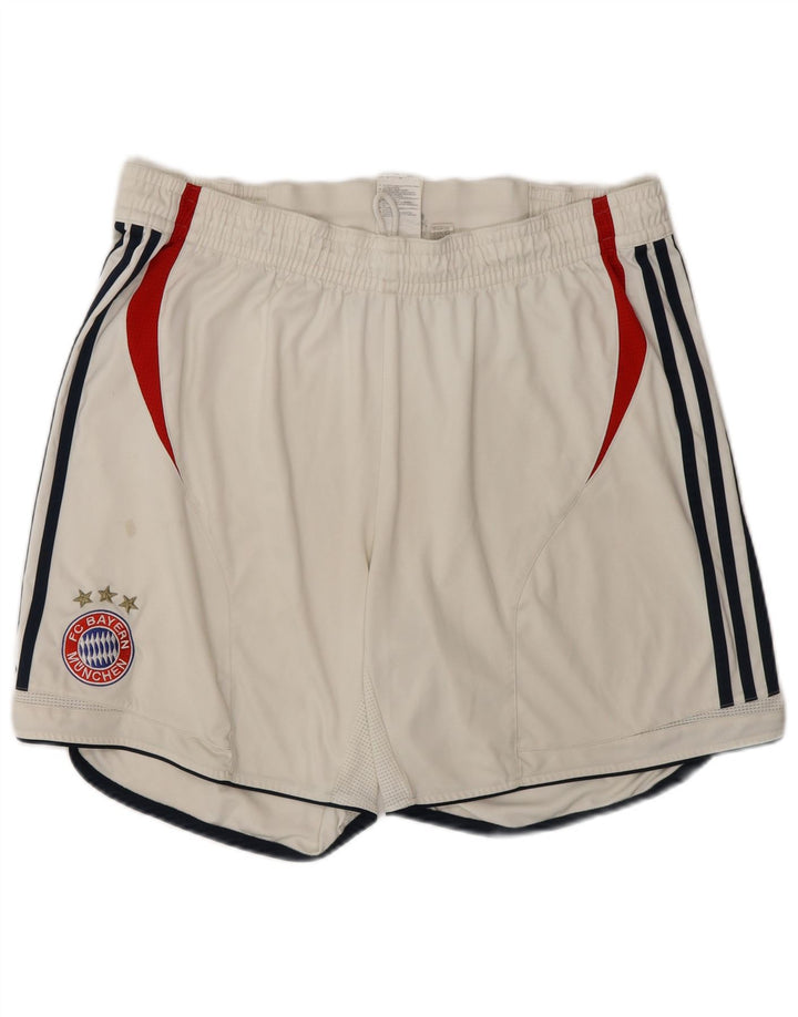 Pantaloncini sportivi ADIDAS da uomo FC Bayern Munchen UK 42 Large White Colourblock