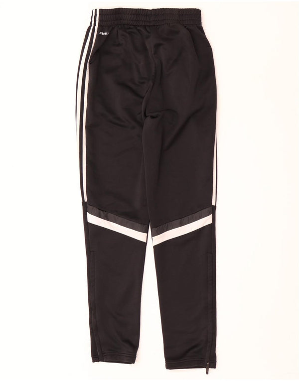 Pantaloni della tuta Adidas Aeroready da ragazzo 13-14 anni in poliestere nero