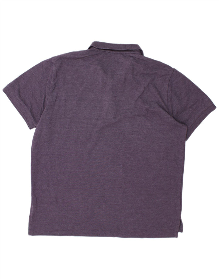 Polo da uomo EDDIE BAUER XL in cotone viola
