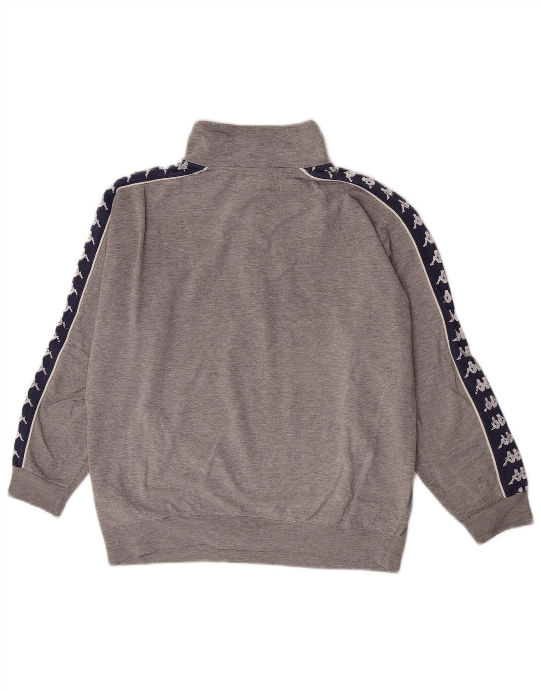 Felpa con grafica Kappa da donna, maglione UK 14, colore grigio medio