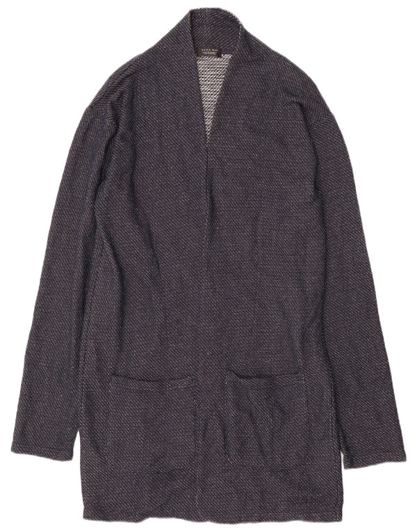 Maglione cardigan da uomo Zara XL poliestere blu navy