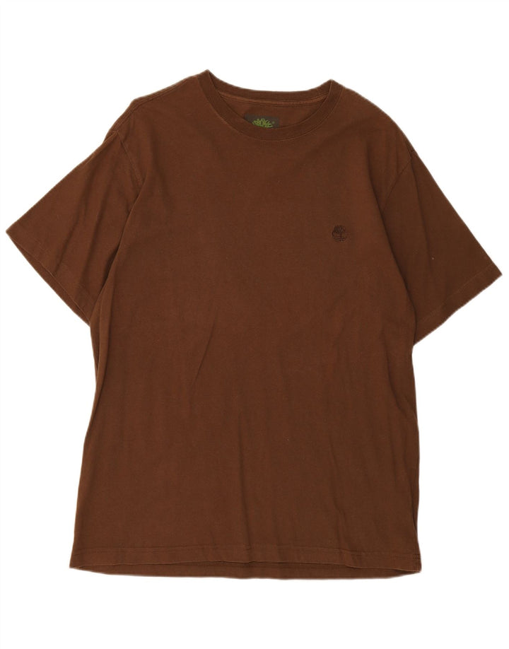 TIMBERLAND Mens T-Shirt Top Medium Brown