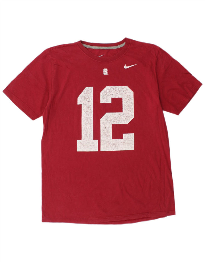 T-shirt grafica Nike Stanford University Standard Fit da uomo, colore rosso medio