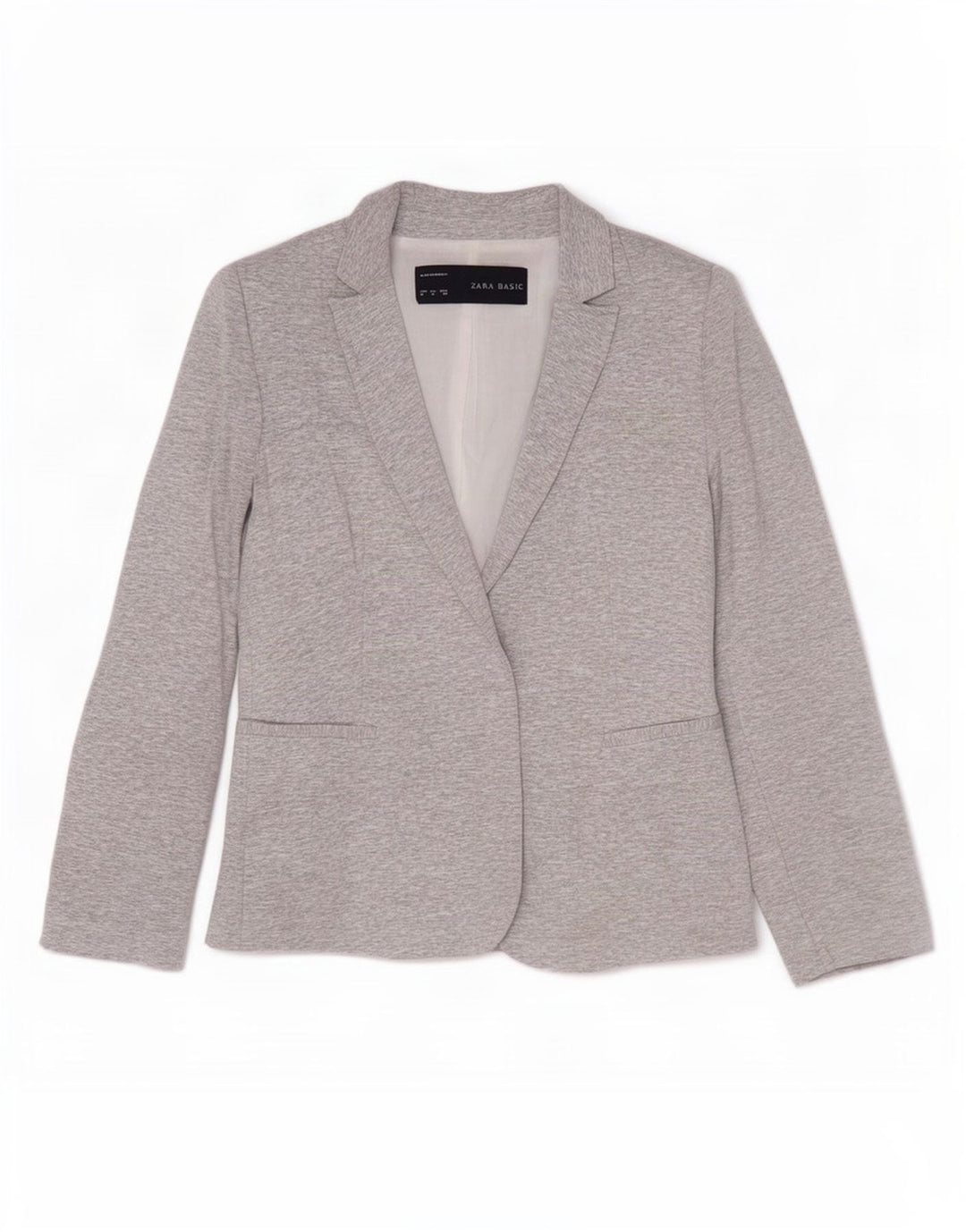 Giacca blazer aperta da donna Zara UK 12 Grigio medio