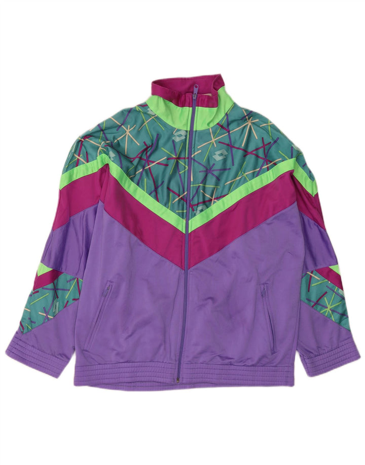 Giacca da tuta oversize da donna Lotto UK 14 Blocco colore viola medio