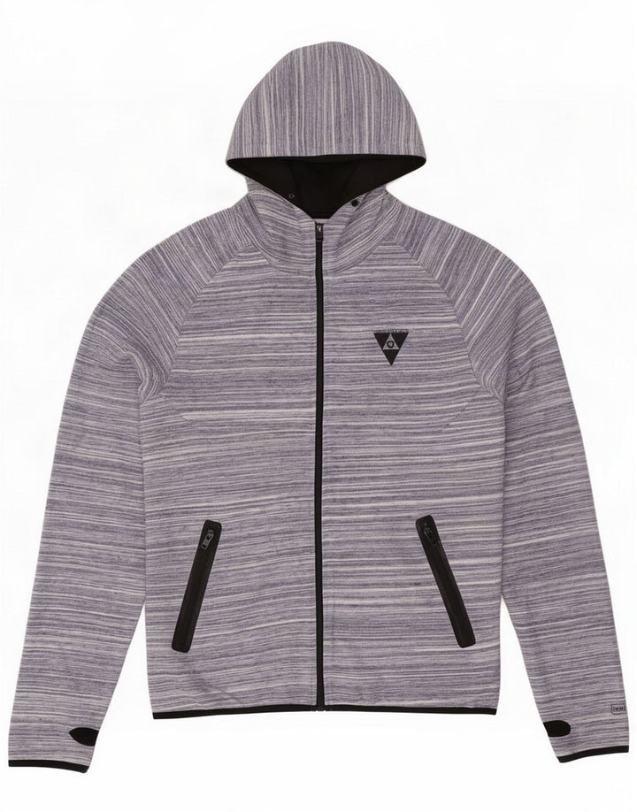 Maglione con cappuccio e zip Jack & Jones da uomo Core Poliestere screziato blu medio