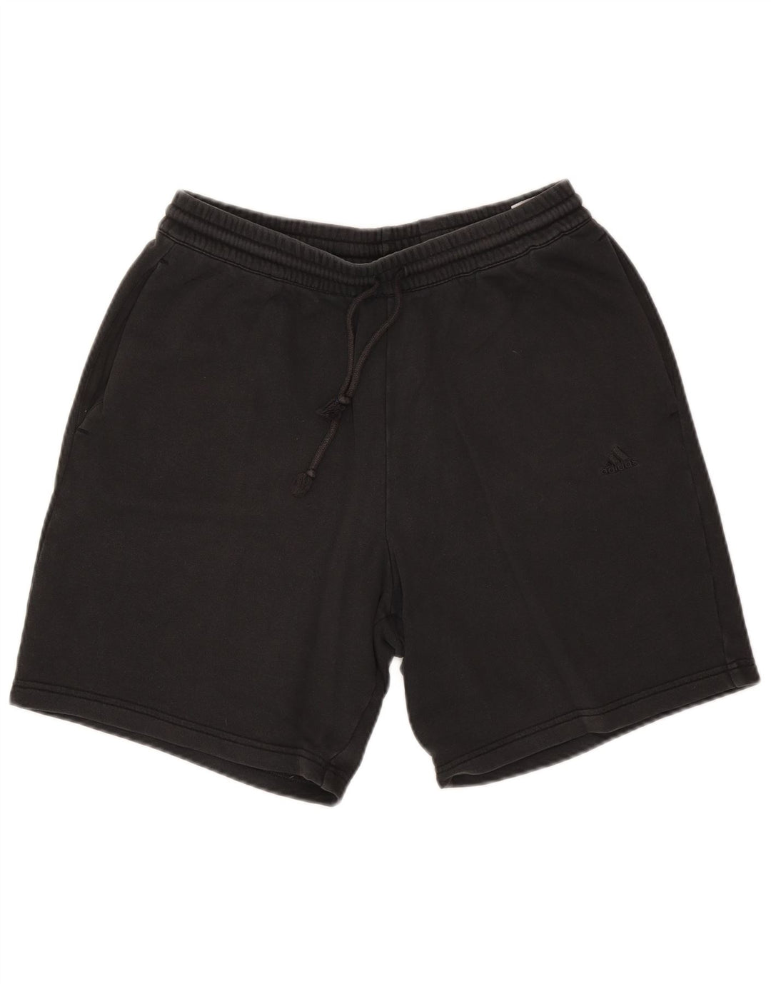 Pantaloncini sportivi da uomo Adidas grandi in cotone nero