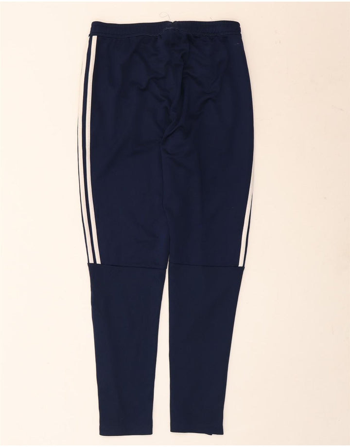 Pantaloni da tuta da uomo Adidas medi in poliestere blu navy