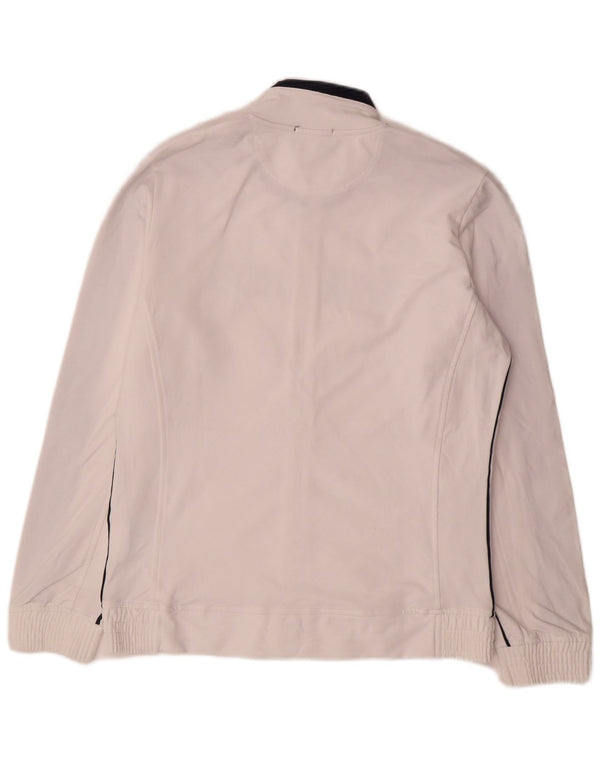 Champion Womens Heritage Fit Tracksuit Top Jacket UK 18 XL White
