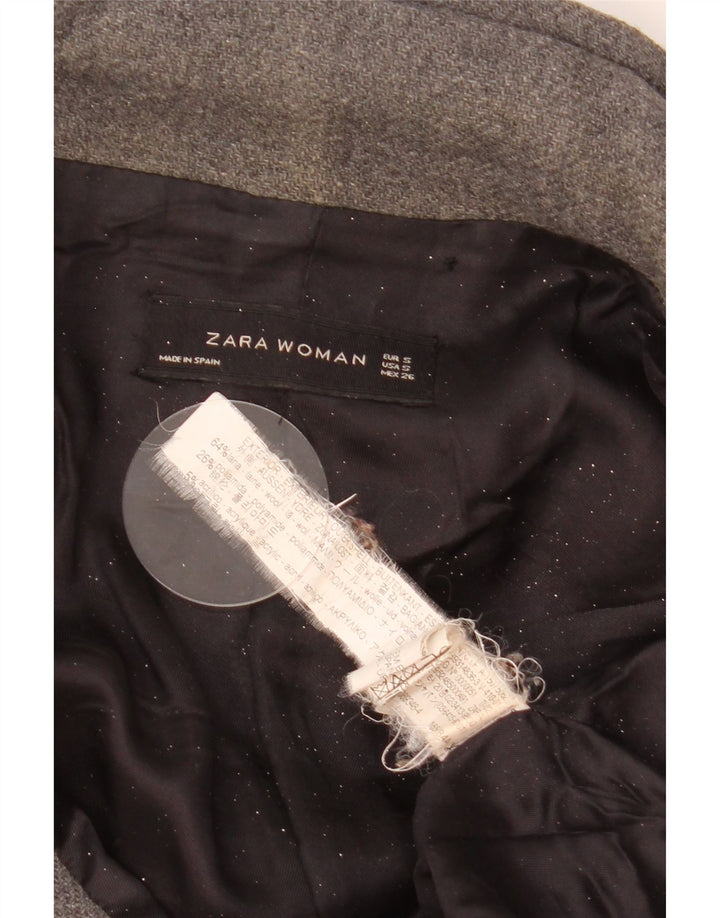 Soprabito oversize da donna Zara UK 10 piccolo in lana grigia