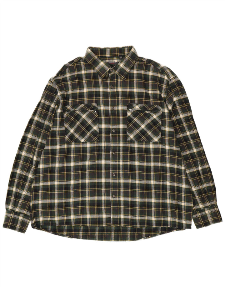 Camicia da uomo in flanella a quadri SEA BARRIER 2XL Cotone a quadri verde