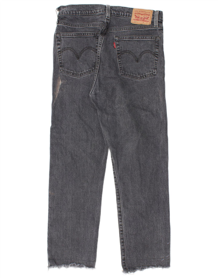 LEVI'S Jeans dritti da donna 501 W28 L26 cotone nero