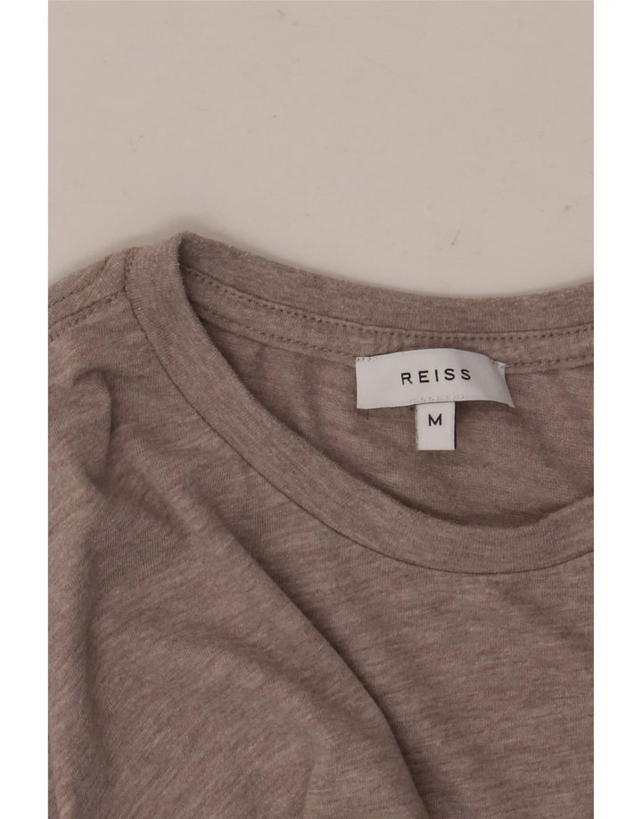T-shirt da uomo Reiss Top marrone medio chiazzato